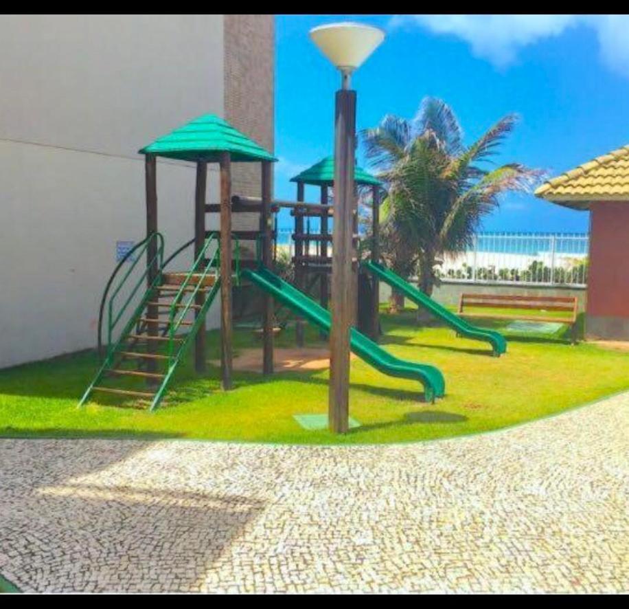 Apartamento Vista Total Do Mar Uma Cobertura A 400M Do Beach Park No Porto Das Dunas Aquiraz Condominio Terramaris Piscina Ampla Parque Infantil Sauna Estacionamento Privado Exterior foto