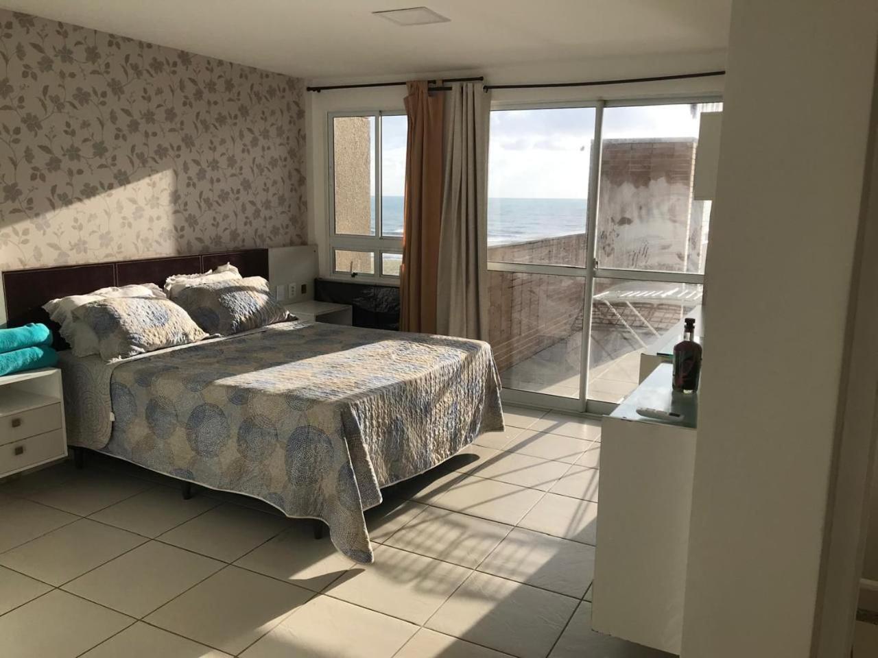 Apartamento Vista Total Do Mar Uma Cobertura A 400M Do Beach Park No Porto Das Dunas Aquiraz Condominio Terramaris Piscina Ampla Parque Infantil Sauna Estacionamento Privado Exterior foto